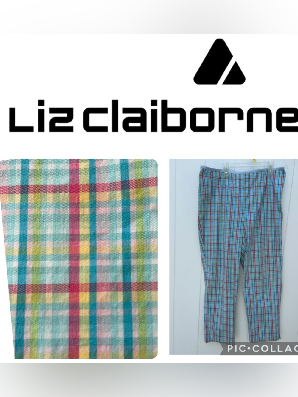 Liz Claiborne Size 12 Gingham Pants